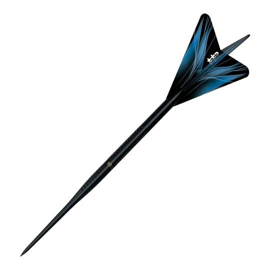 Caliburn TTD Complete Titanium T1 Black Steeldarts - 5g Das Bild zeigt den Caliburn TTD Complete Titanium T1 Black Steeldarts - 5g. Der Dartpfeil besticht durch sein schwarzes Titan-Finish.