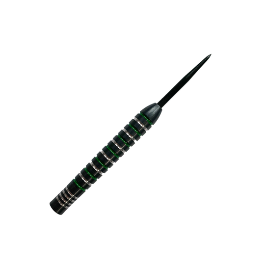 McDart Silver Green Steeldart Barrels Hier wird ein einzelnes McDart Silver Green Steeldart Barrel gezeigt. Das Design ist schlicht und elegant.