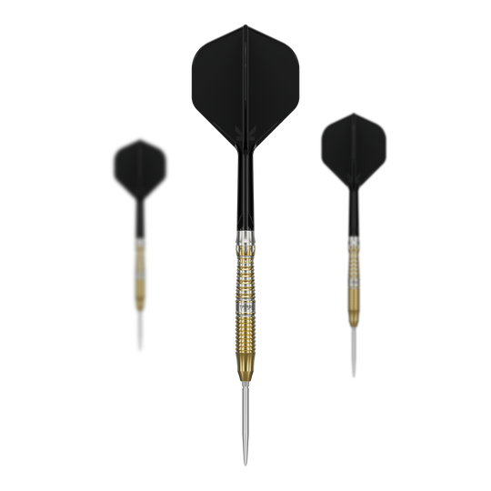 Target Japan Black Marque Enzo Swiss Point Steel Darts Dieses Bild präsentiert die Target Japan Black Marque Enzo Swiss Point Steeldarts im Set. Die Darts sind für professionelle Spieler geeignet.