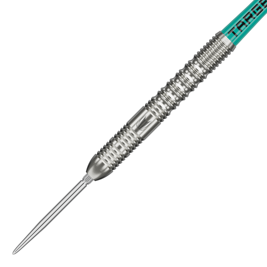 Target Hydro 01 Swiss Point steel darts Abgebildet ist eine Variante der Target Hydro 01 Swiss Point Steeldarts. Die Darts sind im Detail zu erkennen.