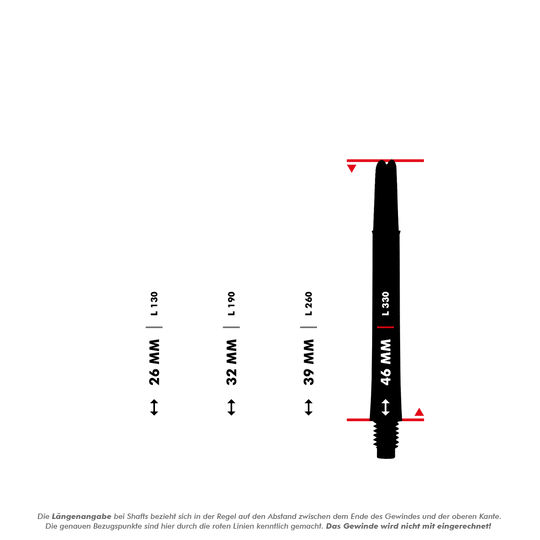 L-L-Style-Shafts Locked Straight - Black
