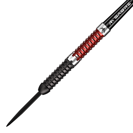 Mission Llew Bevan Black Red Electro Steeldarts - 23g. Diese Steeldarts überzeugen durch ihr Design in Schwarz und Rot.