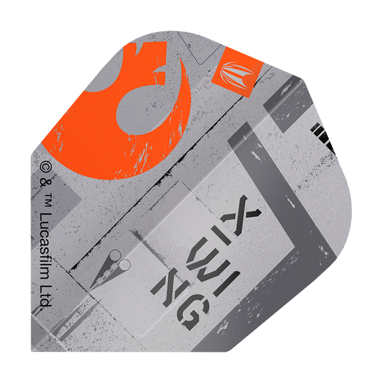 Target Star Wars ProUltra X-Wing No6 Flights Zu sehen ist das Produkt Target Star Wars ProUltra X-Wing No6 Flights. Diese Dart-Flights zeigen ein X-Wing Design aus Star Wars.