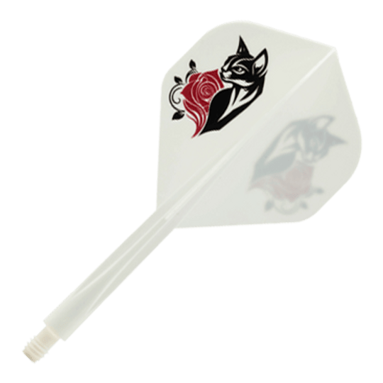 Condor AX Black Cat White Standard Flight Shaft System Abgebildet ist das Condor AXE Black Cat White Standard Flight-Shaft-System. Das Produkt bietet eine Kombination aus Flight und Shaft für mehr Stabilität beim Dartspiel.