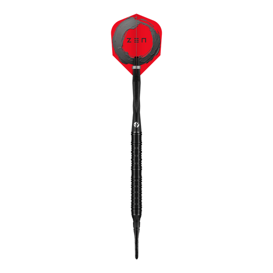Shot ZEN Straight Softdarts - 20g Das Bild zeigt die Shot ZEN Straight Softdarts mit einem Gewicht von 20g. Die Darts sind für das Softdartspiel geeignet.