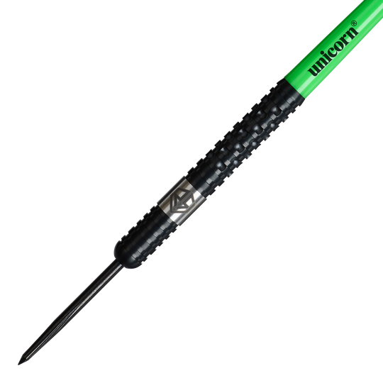 Unicorn Wraith Ross Smith Steeldarts mit 22g sind hier abgebildet. Sie sind ideal für ambitionierte Steeldartspieler.
