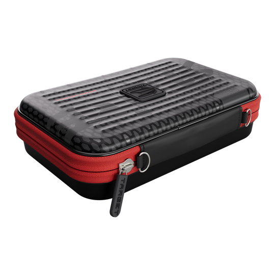 Dieses Bild zeigt das Takoma XL Ghost Series Nathan Aspinall Dartcase. Es eignet sich ideal zur Aufbewahrung von Dartzubehör.