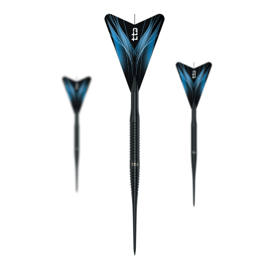 Caliburn TTD Complete Titanium T3 Black Steeldarts - 7g Das Foto zeigt ein ganzes Set der Caliburn TTD Complete Titanium T3 Black Steeldarts, 7g. Es ist ideal für anspruchsvolle Dartspieler geeignet.