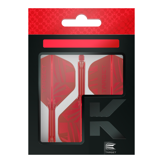 Target K-Flex Red No2 Standard Flights Die Target K-Flex Red No2 Standard Flights werden gezeigt. Es handelt sich um rote Dartflights im Standardformat.