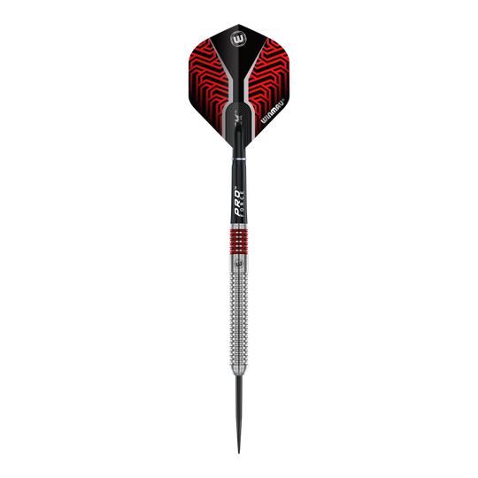 Abgebildet ist das Produkt Winmau Team 360 Lewis Cook Steeldarts - 23g. Die Steeldarts werden aus einer anderen Perspektive gezeigt.