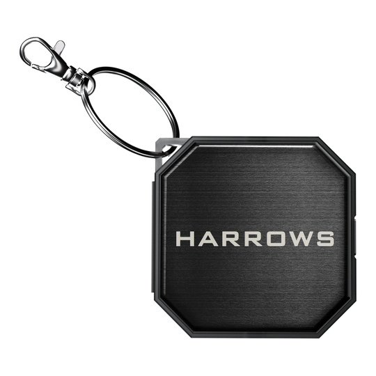 Harrow's Premium Quick Point Tool Case Zu sehen ist das Harrows Premium Quick Point Tool Case. Es dient zur sicheren Aufbewahrung und Organisation von Dart-Tools.