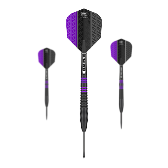 Target Vapor8 Black Purple steel darts