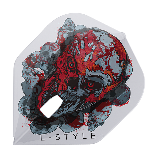 L-Style Ryan Searle Signature V4 Clear White L1PRO Flights Dieses Bild zeigt die L-Style Ryan Searle Signature V4 Clear White L1PRO Flights. Die Flights überzeugen durch ihr klares und weißes Design.