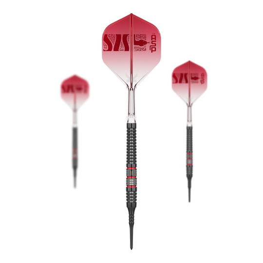 Target Nathan Aspinall 95K Soft Darts - 18g Abgebildet ist das Set der Target Nathan Aspinall 95K Softdarts mit 18g. Dieses Produkt ist für Dartspieler gedacht, die hochwertige Softdarts bevorzugen.