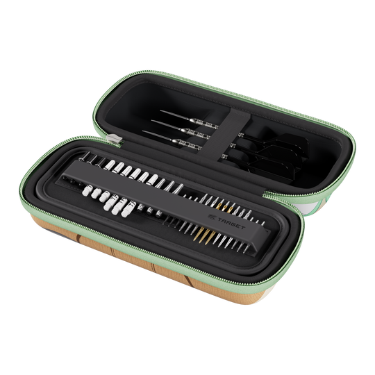 Target Star Wars Boa Dartcase - Grogu Das Target Star Wars Boa Dartcase - Grogu ist ein Dartcase mit einem Design aus Star Wars. Das Foto zeigt die Darttasche mit dem Charakter Grogu.