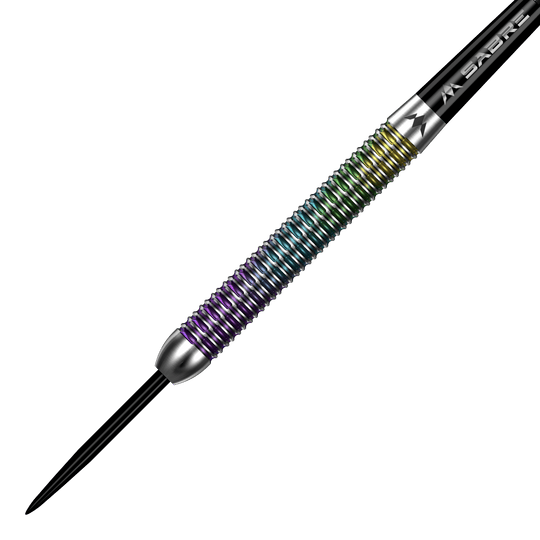 Mission Kaleidos Steeldarts Auf dem Bild sind die Mission Kaleidos Steeldarts zu sehen. Die Dartpfeile zeichnen sich durch ihr auffälliges Design aus.