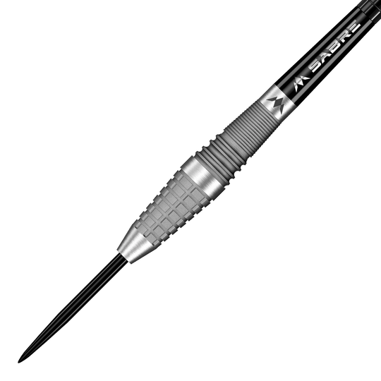 Gezeigt werden Mission Michele Turetta Sandblasted Steeldarts mit einem Gewicht von 23g. Diese Steeldarts besitzen eine spezielle sandgestrahlte Oberfläche.