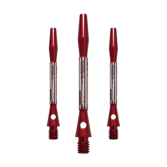 Bulls NL Flash 2 Aluminum Shafts - Red - 46 mm Die Bulls NL Flash 2 Aluminium Shafts in Rot werden hier als Set gezeigt. Sie sind 46 mm lang und aus Aluminium gefertigt.