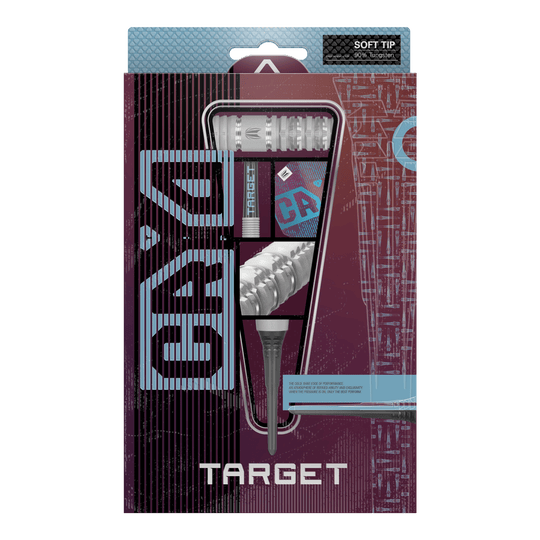 Dies ist ein Bild der Target Cryo 13 Softdarts. Die Darts sind für den Soft-Tip-Bereich geeignet.