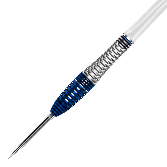 Das Foto zeigt Harrows GEO Bomb Quick Point Steeldarts. Die Darts sind modern gestaltet und bieten eine gute Handhabung.