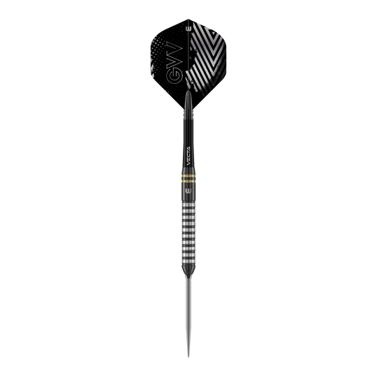 Winmau Gian Van Veen TS Switch Point steel darts Zu sehen ist Winmau Gian Van Veen TS Switch Point Steeldarts. Die Aufnahme zeigt einen einzelnen Dartpfeil.