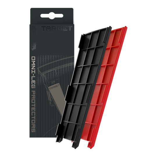 Target OMNI Leg Protectors Zu sehen sind Target OMNI Leg Protectors. Sie sind speziell für den Schutz der Beine entwickelt.