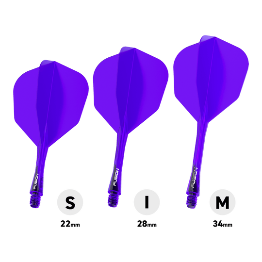 Winmau Fusion Flight Shaft System No6 Purple Abgebildet ist das Winmau Fusion Flight-Shaft-System No6 in Lila. Das Produkt ist Teil des Dartzubehörs für präzises Spielen.