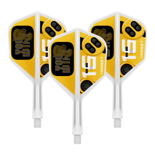 Target K-Flex You Win No6 Flights Ein Dart Flight wird abgebildet. Dies ist die Variante Target K-Flex YouWin No6 in der Größe 19 mm.