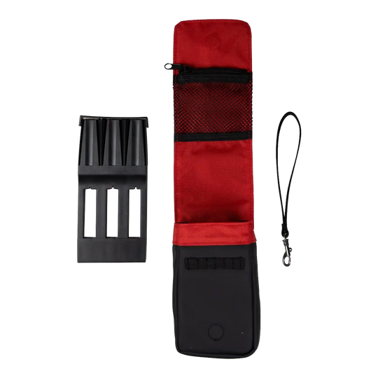 Bulls NL Spacecase Softcase Black-Red Abgebildet ist das Bulls NL Spacecase Softcase in den Farben Schwarz und Rot. Das Etui bietet Platz für Dartzubehör und Pfeile.