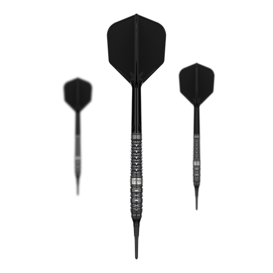 Target Black Marque Eclipse Soft Darts - 21g Target Black Marque Eclipse Softdarts - 21g. Ein komplettes Softdart-Set in schwarzer Ausführung.