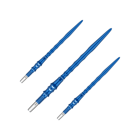 Target Japan Premium Swiss Point Dart Tips - Blue Abgebildet ist ein Set Dartspitzen mit der Bezeichnung '340384_Target_Japan_Premium_SwissPoint_Dartspitzen_Blau_40mm_1Set'. Die Dartspitzen sind blau und haben eine Länge von 40 mm.
