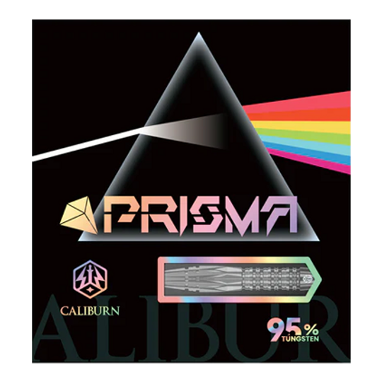 Caliburn Prisma Steeldarts mit einem Gewicht von 19,5g. Diese Steeldarts bieten optimale Kontrolle beim Werfen.