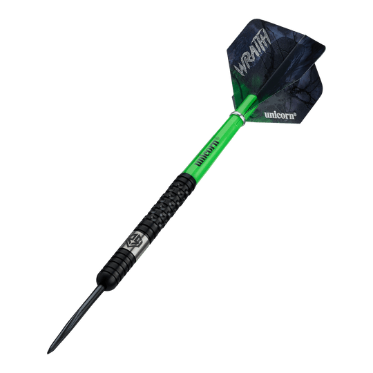 Unicorn Wraith Ross Smith Steeldarts - 22g Unicorn Wraith Ross Smith Steeldarts mit einem Gewicht von 22g werden auf diesem Bild dargestellt. Das Produkt ist für präzises Dartspiel entwickelt.
