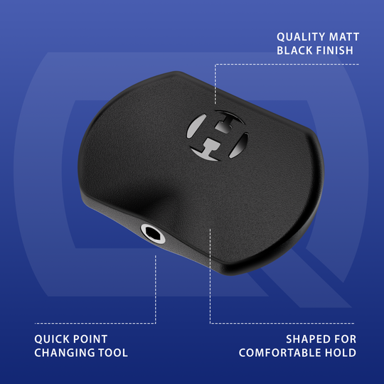 Harrow's Basic Quick Point Tool Das Bild zeigt das Harrows Basic Quick Point Tool. Es handelt sich um ein Werkzeug zum schnellen Wechseln von Dartspitzen.