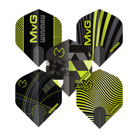 Winmau Michael Van Gerwen Prism No2 Standard Flight Collection Dieses Bild zeigt die Winmau Michael Van Gerwen Prism No2 Standard Flight Collection. Das Produkt ist speziell für den Dartsport entwickelt.