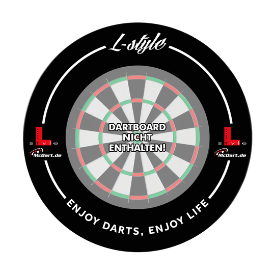 L-Style Dartboard Surround - Black