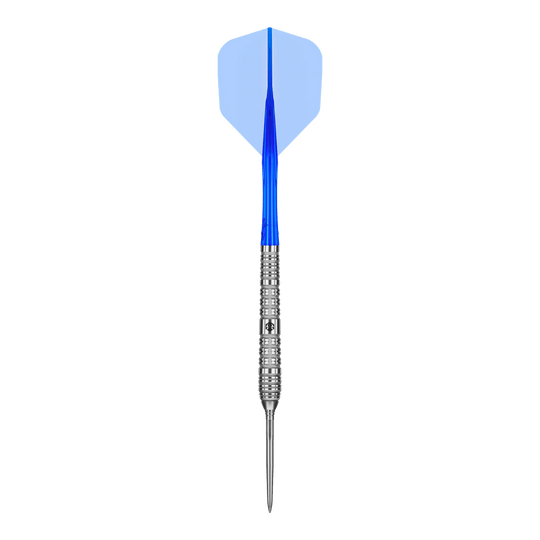 Zu sehen sind die Caliburn Rix EZ-EVO R4 Steeldarts. Das Produkt ist für präzises und leistungsstarkes Dartspiel konzipiert.