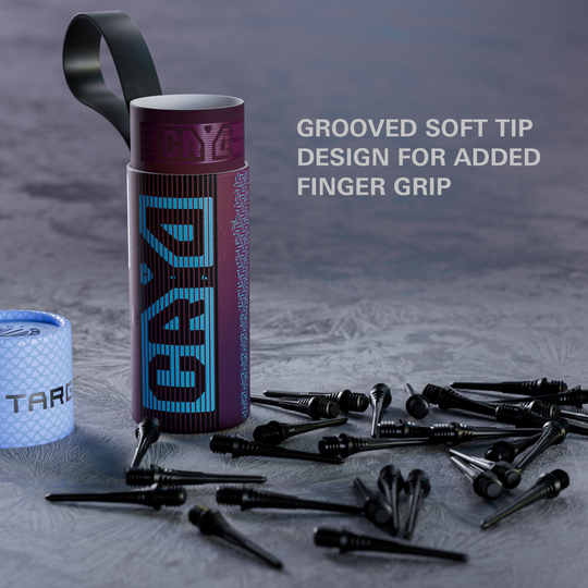 Target Cryo Soft Dart Tips Pack of 30 - Black Zu sehen ist das Produkt Target Cryo Softdartspitzen 30er Pack in Schwarz. Die Softdartspitzen sind ideal für Hobby- und Profispieler geeignet.