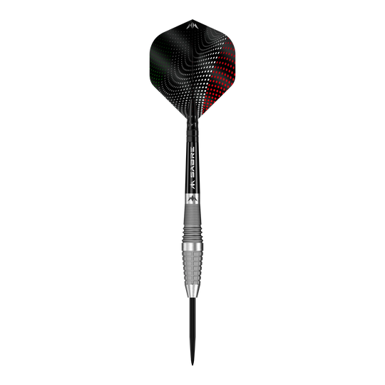 Mission Michele Turetta Sandblasted Steel Darts - 23g Mission Michele Turetta Sandblasted Steeldarts - 23g, abgebildet als einzelner Dartpfeil. Das Bild zeigt das Design und die sandgestrahlte Oberfläche dieses Produkts.