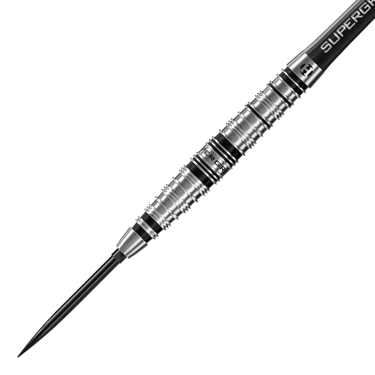 Harrows Supergrip Torpedo Quick Point Steel Darts Zu sehen sind die Harrows Supergrip Torpedo Quick Point Steeldarts. Diese Darts bieten einen guten Griff und sind speziell für Steeldartspiele gefertigt.