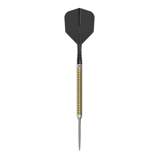 Mission Mike De Decker V2 R2.5 steel darts Das Bild zeigt Mission Mike De Decker V2 R2.5 Steeldarts. Diese Darts sind für das Steeldartspiel geeignet.
