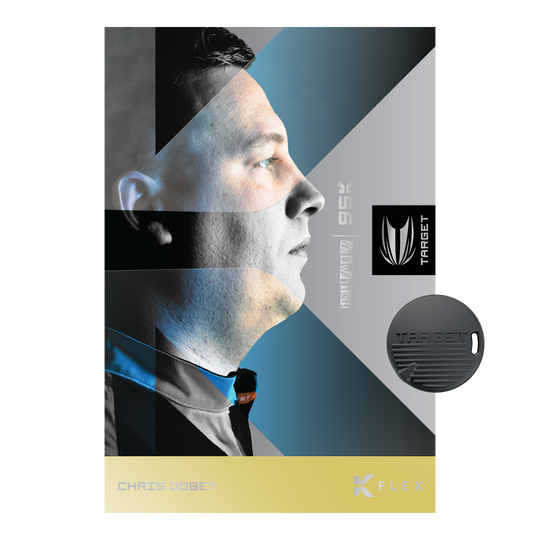 Target Chris Dobey 95K Swiss Point Steel Darts Das Bild zeigt die Target Chris Dobey 95K Swiss Point Steeldarts. Diese Steeldarts sind professionell verarbeitet und für anspruchsvolle Spieler geeignet.