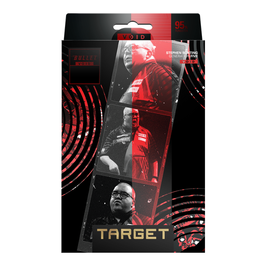 Target Stephen Bunting GEN5 Void Soft Darts - 18g Die Abbildung zeigt die Target Stephen Bunting GEN5 Void Softdarts - 18g. Sie zeichnen sich durch eine hochwertige Verarbeitung und ein modernes Aussehen aus.