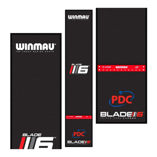 Winmau Pro Zone Precision Blade 6 Soft Dartmatte ist auf dem Bild zu sehen. Es handelt sich um eine hochwertige Dartmatte für professionelles Training.