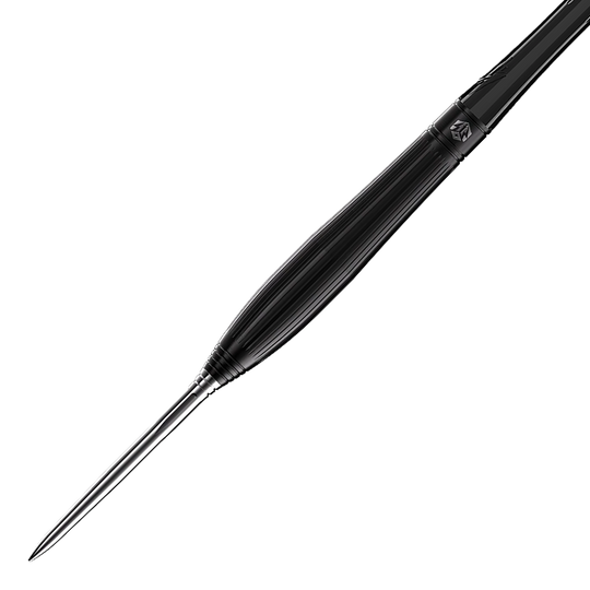 Zu sehen ist der Caliburn Chord C3 Steeldart mit einem Gewicht von 22,5g. Das Bild zeigt Details des Dartpfeils für den professionellen Einsatz.