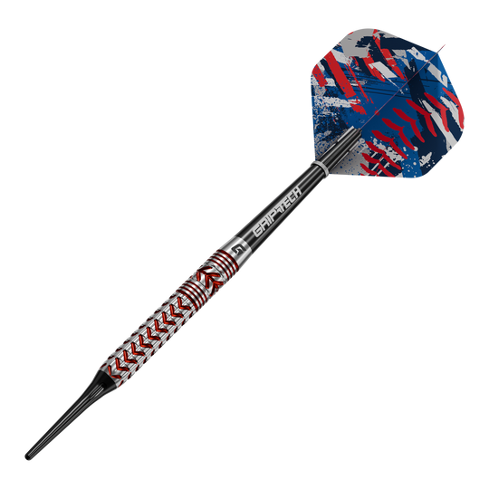 GOAT Curveball Soft Darts - 20g Zu sehen sind die GOAT Curveball Tungsten Softdarts - 20g. Die Darts zeichnen sich durch ihr Gewicht von 20 Gramm und das verwendete Tungsten aus.