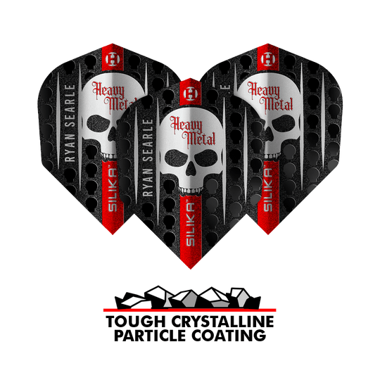 Zu sehen ist Harrows Silika Ryan Searle Series 3 No6 Flights. Der Flight eignet sich für Dartpfeile.