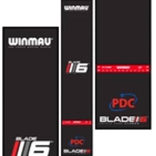 Abgebildet ist die Winmau Pro Zone Precision Blade 6 Soft Dartmatte. Diese Matte bietet Präzision und Schutz beim Darts spielen.