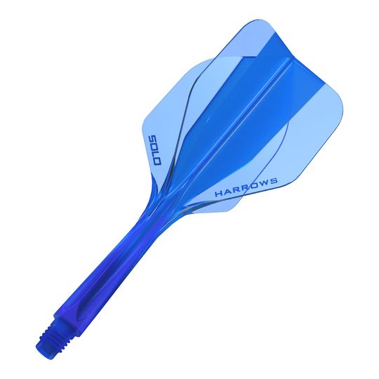 Harrows Solo No6 Flight Shaft System - Blue Das Bild zeigt das Harrows Solo No6 Flight-Shaft-System in Blau. Es ist ein Ersatzteil für Dartpfeile.