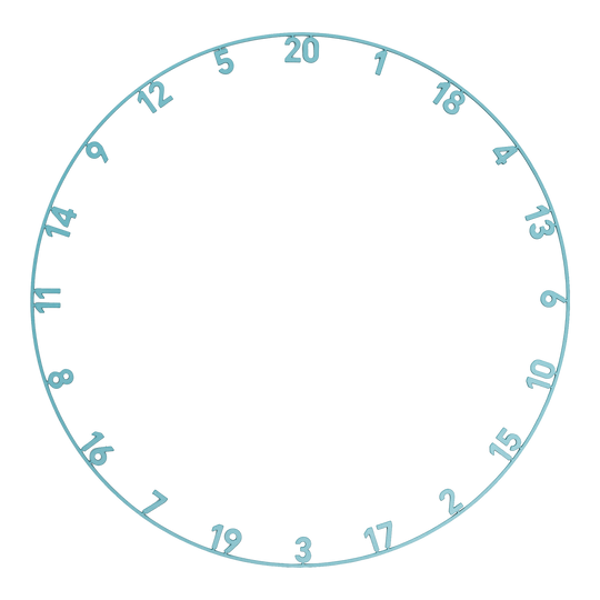 Precise 180 Endorphine Steel Dartboard with Numbered Ring - Infinity Blue Abgebildet ist das Precise 180 Endorphine Steeldartboard mit Nummernring in Infinity Blue. Das Produkt eignet sich ideal für Dartspieler aller Levels.